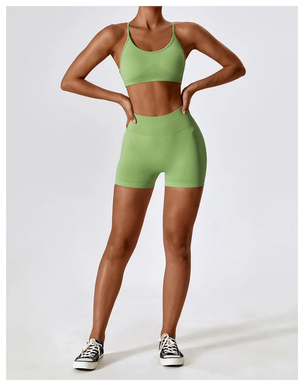 Awakens Sporty Gym Shorts with Scrunch Effect