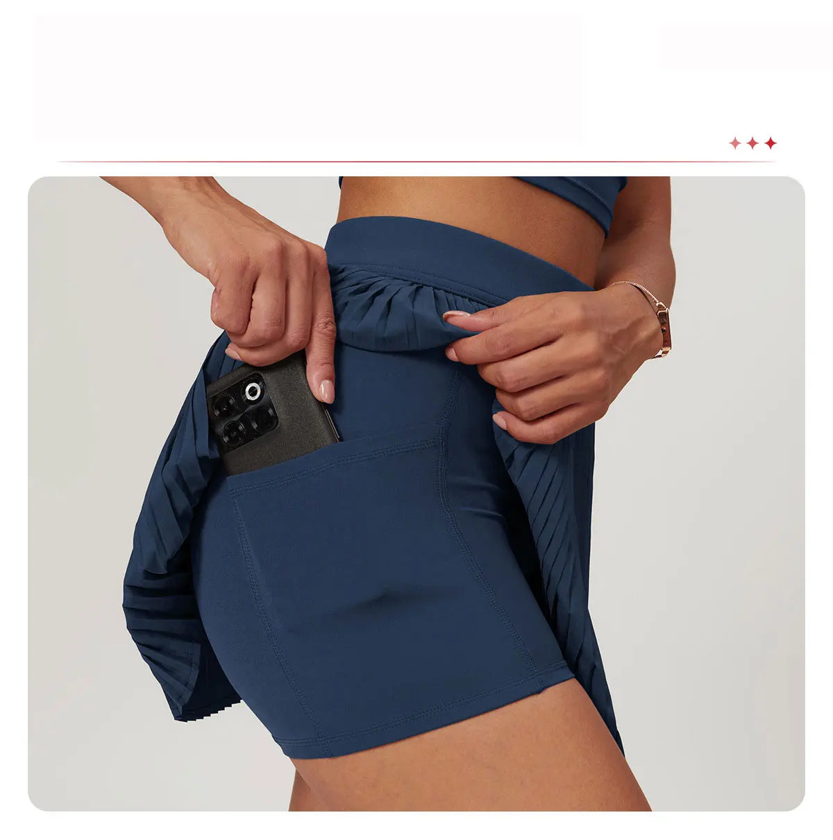 Awakens Two Piece Women's Sports Set skirt
