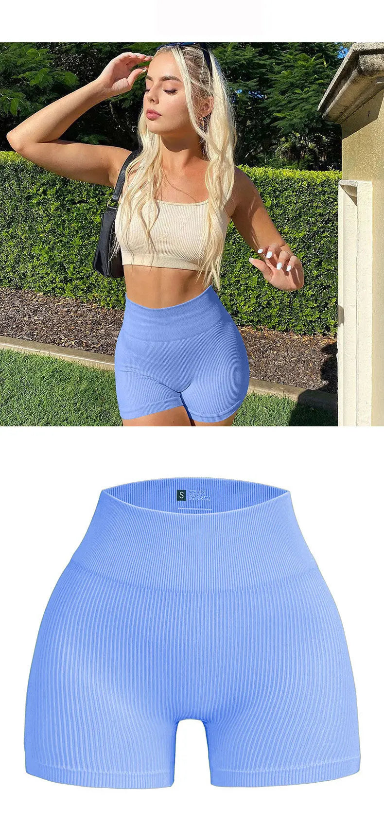 Awakens Shorts with Ribbed Pattern