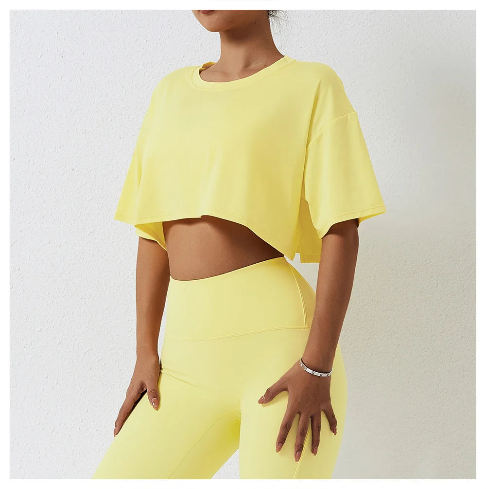 Awakens Sporty Oversized Crop Shirt