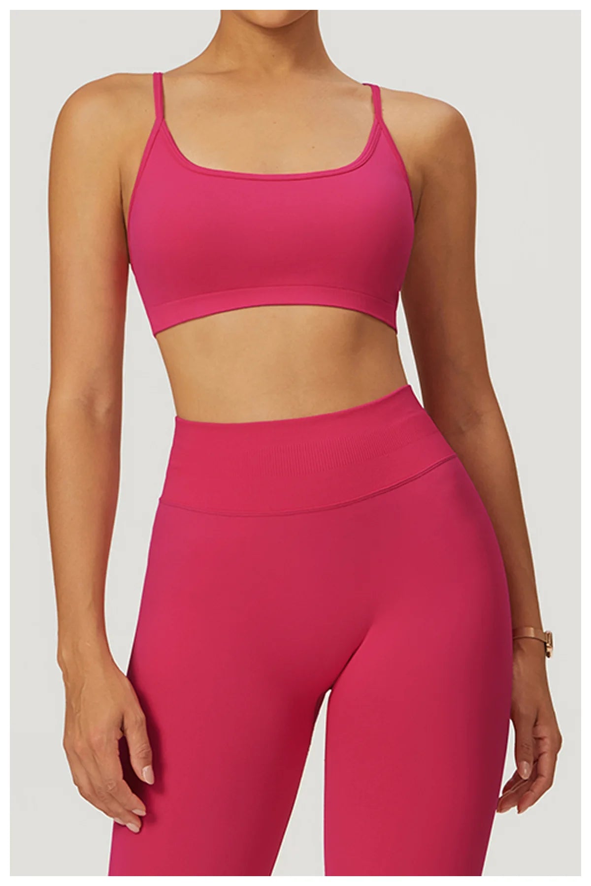 Awakens Seamless Women's Sports Bra with Crossing Back Straps