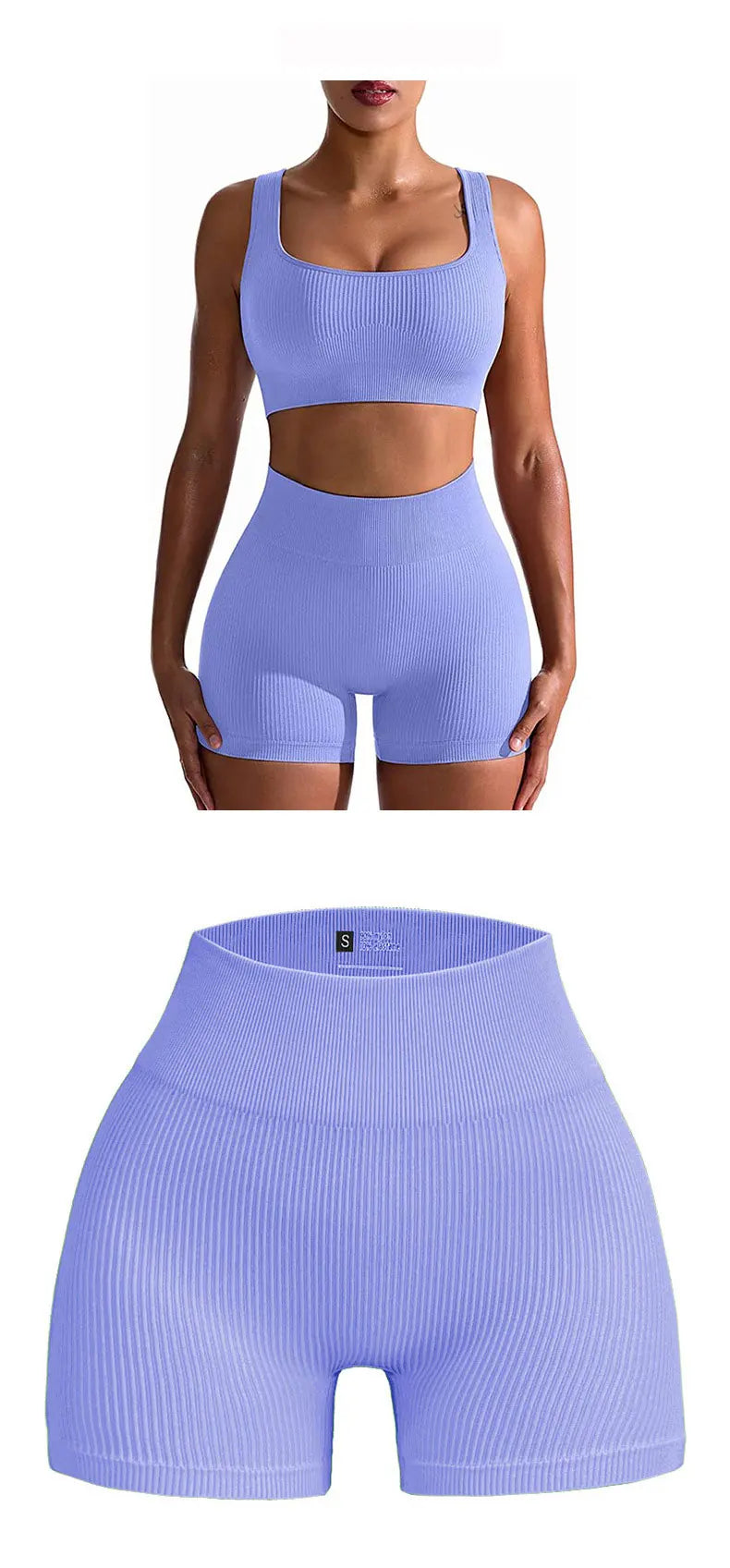 Awakens Shorts with Ribbed Pattern