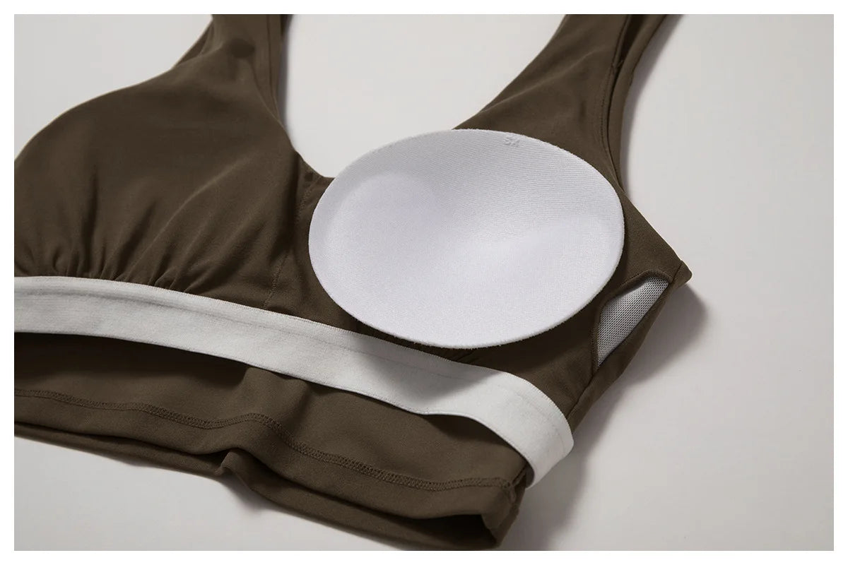 Awakens Women's High Impact Push Up Sports Bra