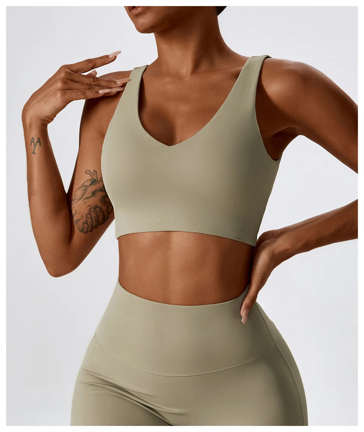 Awakens Women's High Impact Push Up Sports Bra