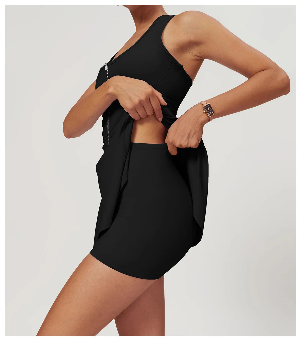 Awakens Women's Sports Dress with Zipper