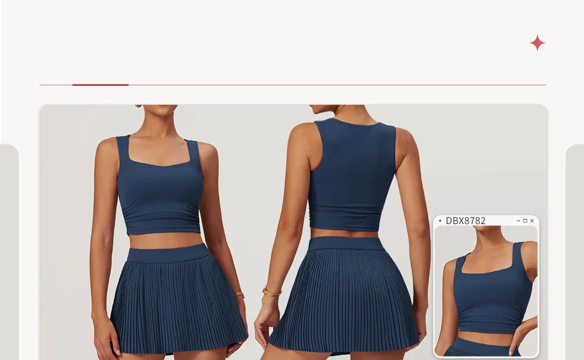 Awakens Two Piece Women's Sports Set skirt