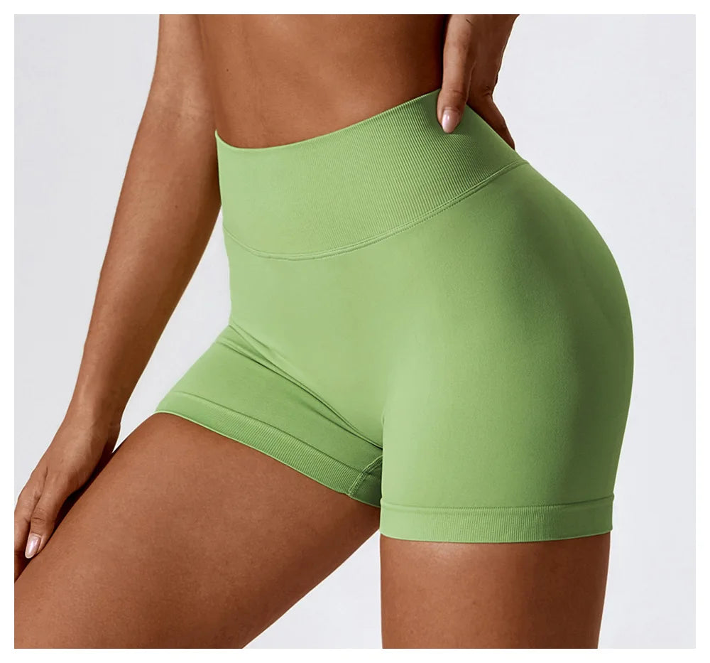 Awakens Sporty Gym Shorts with Scrunch Effect