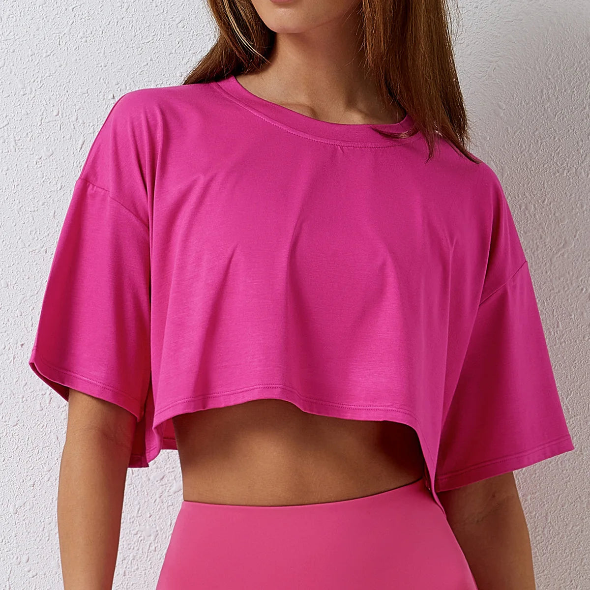 Awakens Sporty Oversized Crop Shirt