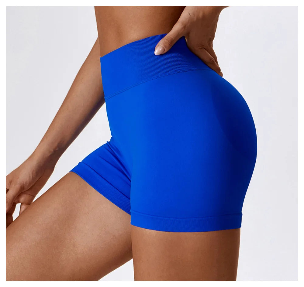 Awakens Sporty Gym Shorts with Scrunch Effect