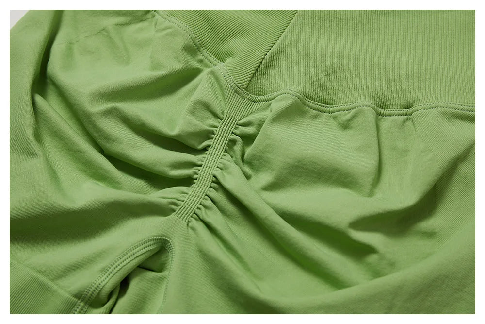 Awakens Sporty Gym Shorts with Scrunch Effect