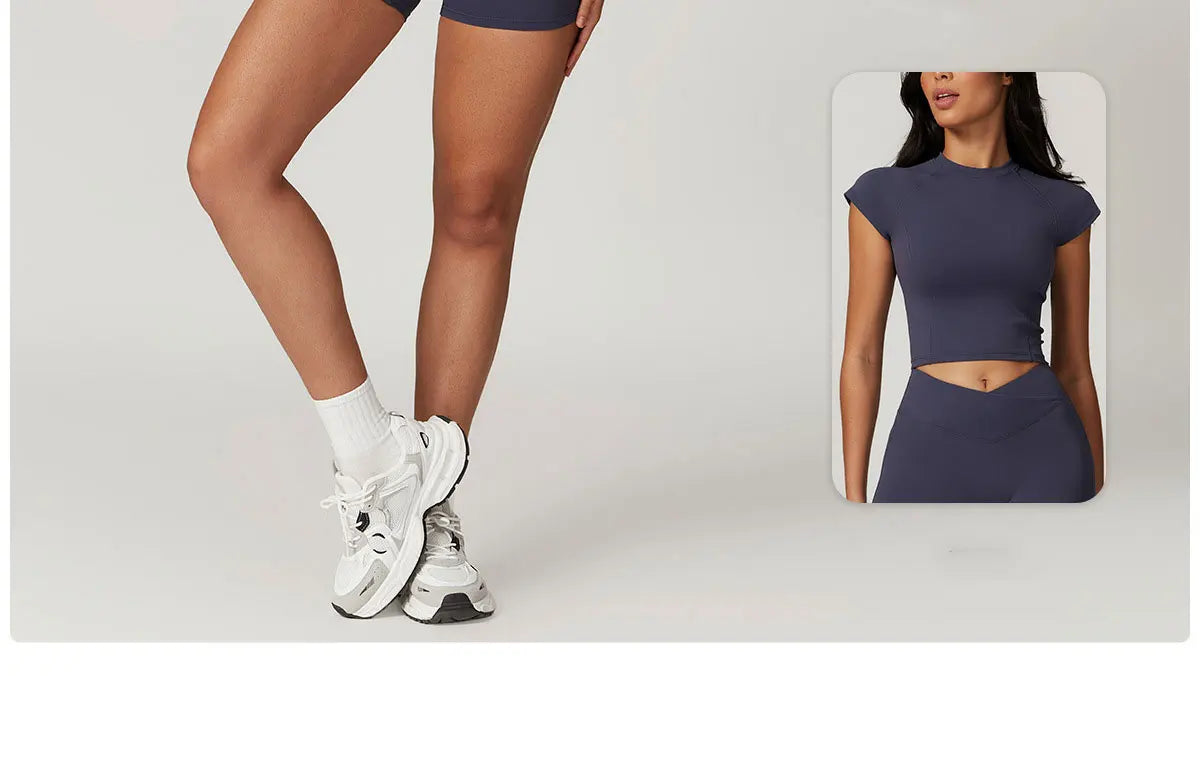 Awakens Women's Sports Shorts - High Waist, Butt Lift