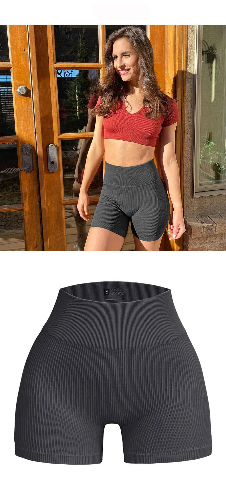 Awakens Shorts with Ribbed Pattern