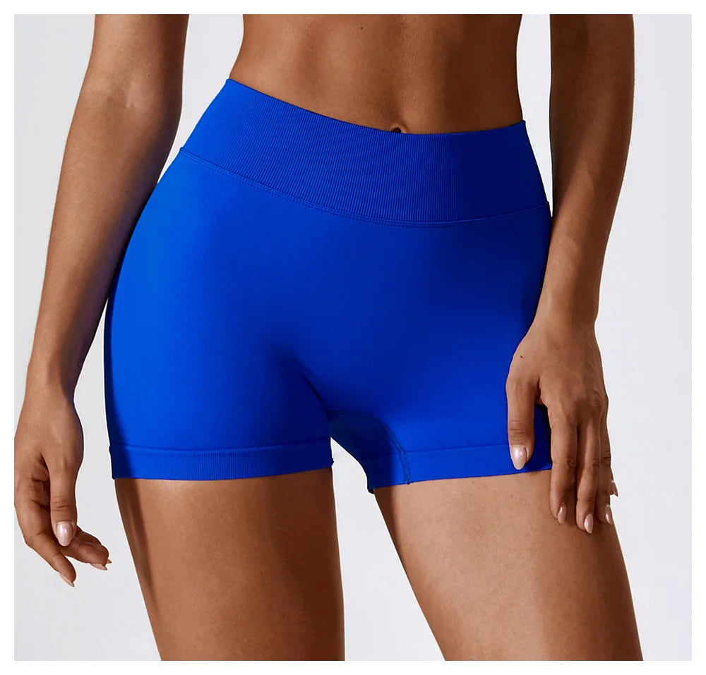 Awakens Sporty Gym Shorts with Scrunch Effect