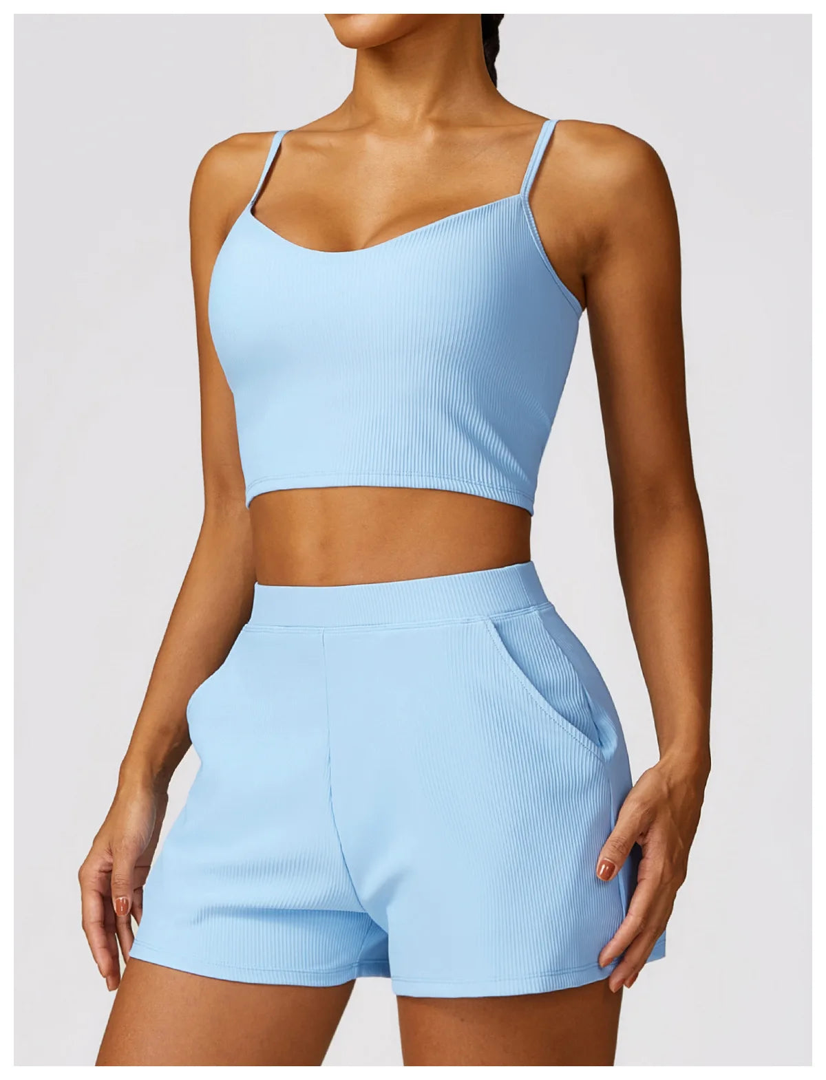 Awakens Atmungsaktiver, stoßfester Push-Up-Sport-BH für Damen