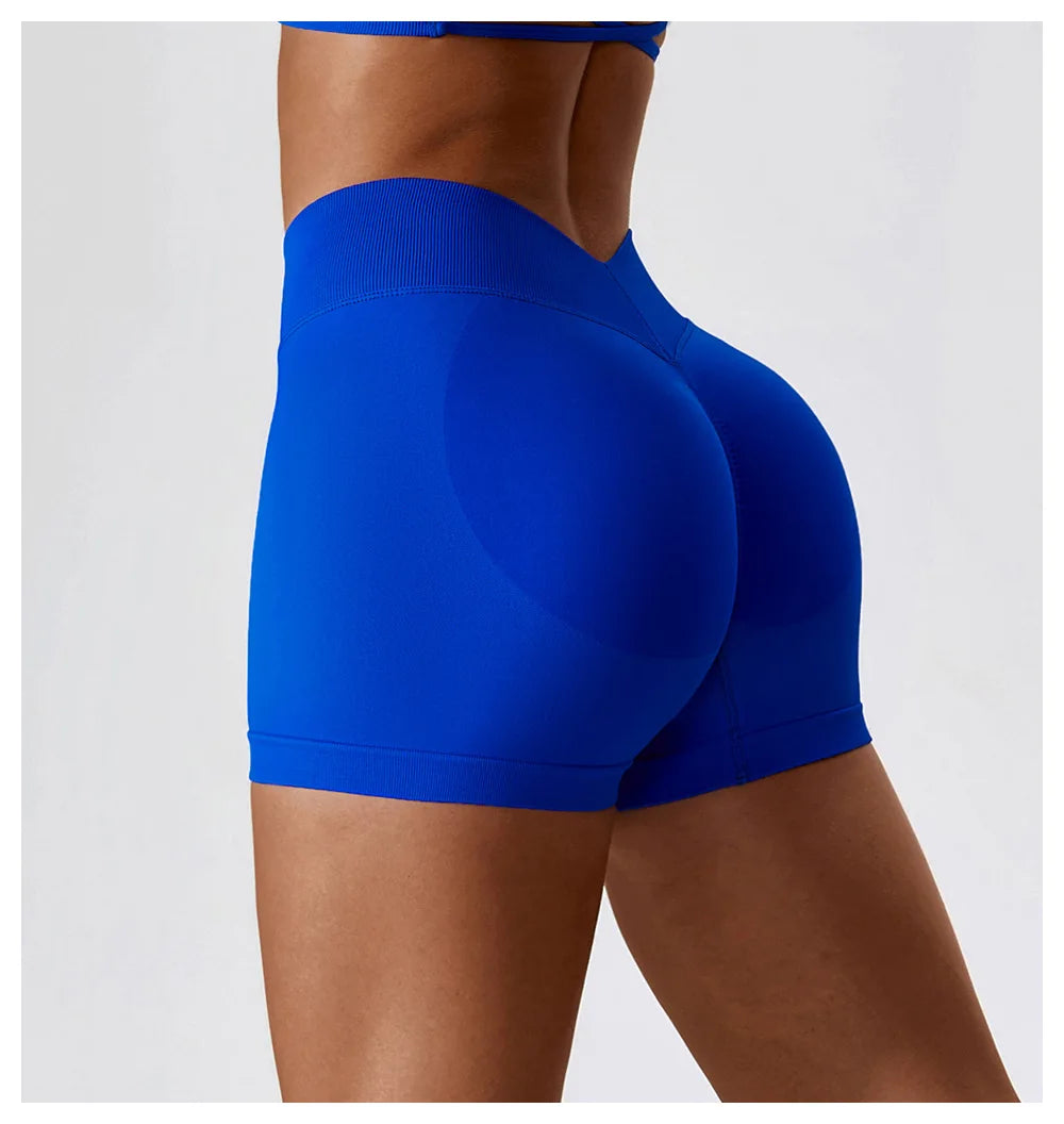 Awakens Sporty Gym Shorts with Scrunch Effect