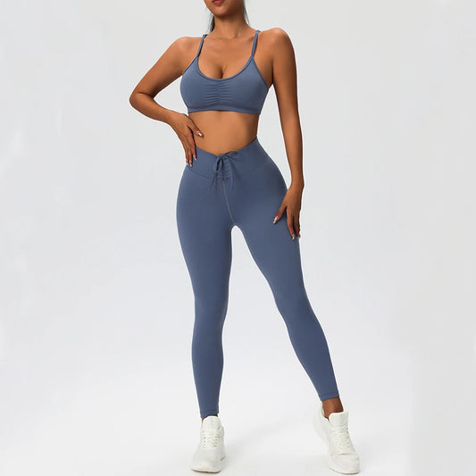 Awakens Women's Sports Set: Leggings &amp; Sports Bra for All Seasons