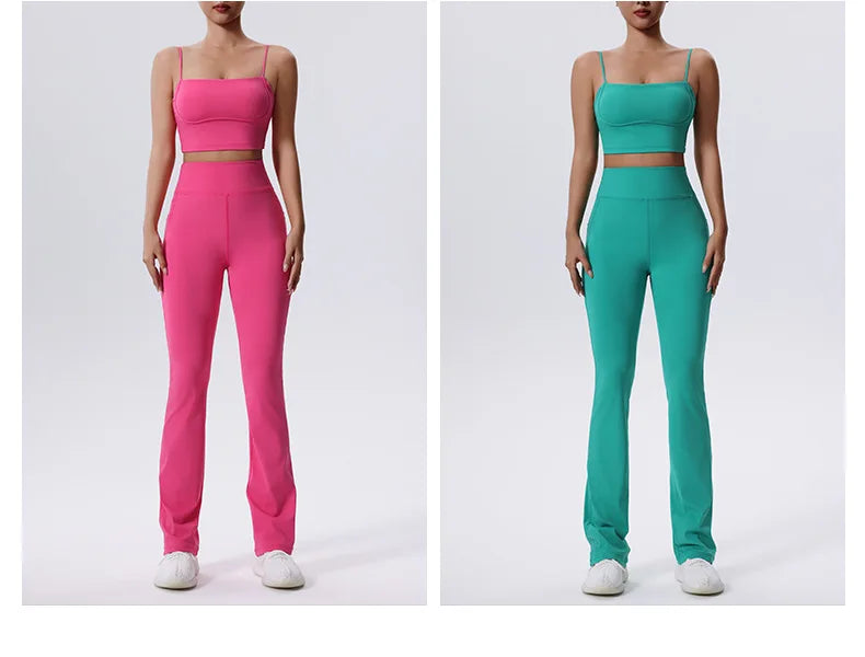 Awakens 2-Piece Women's Sports Set: Push-Up Tracksuit &amp; Leggings