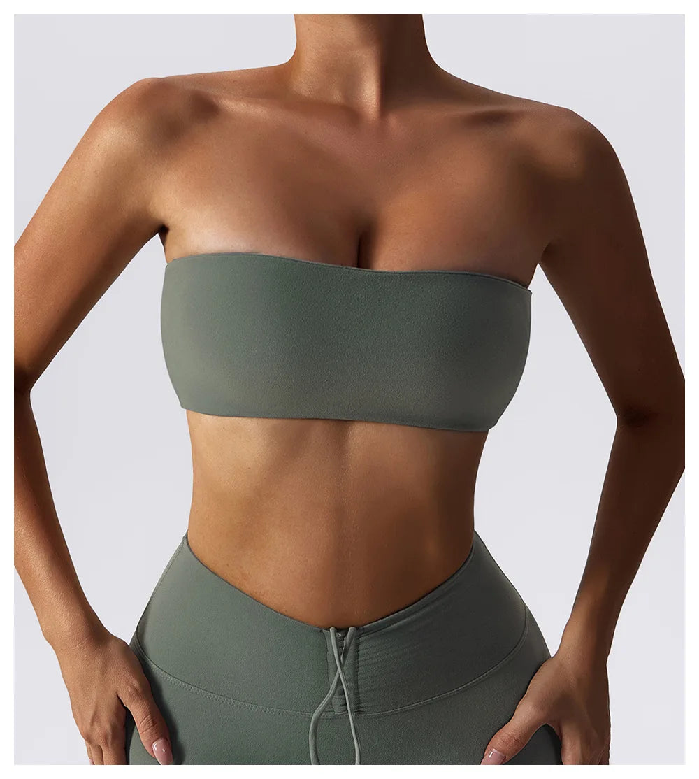 Awakens Breathable Bandeau Fitness Top