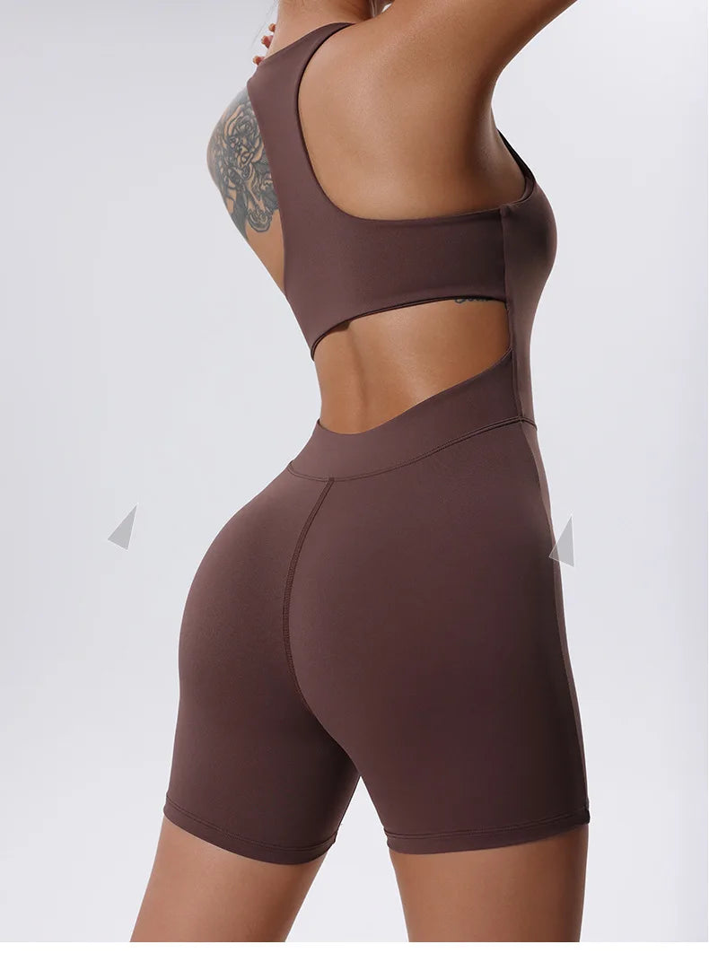 Awakens Zipper Yoga Bodysuit