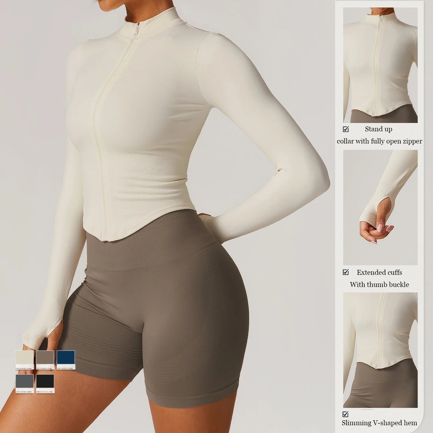 Awakens Compression Jacket with Zipper