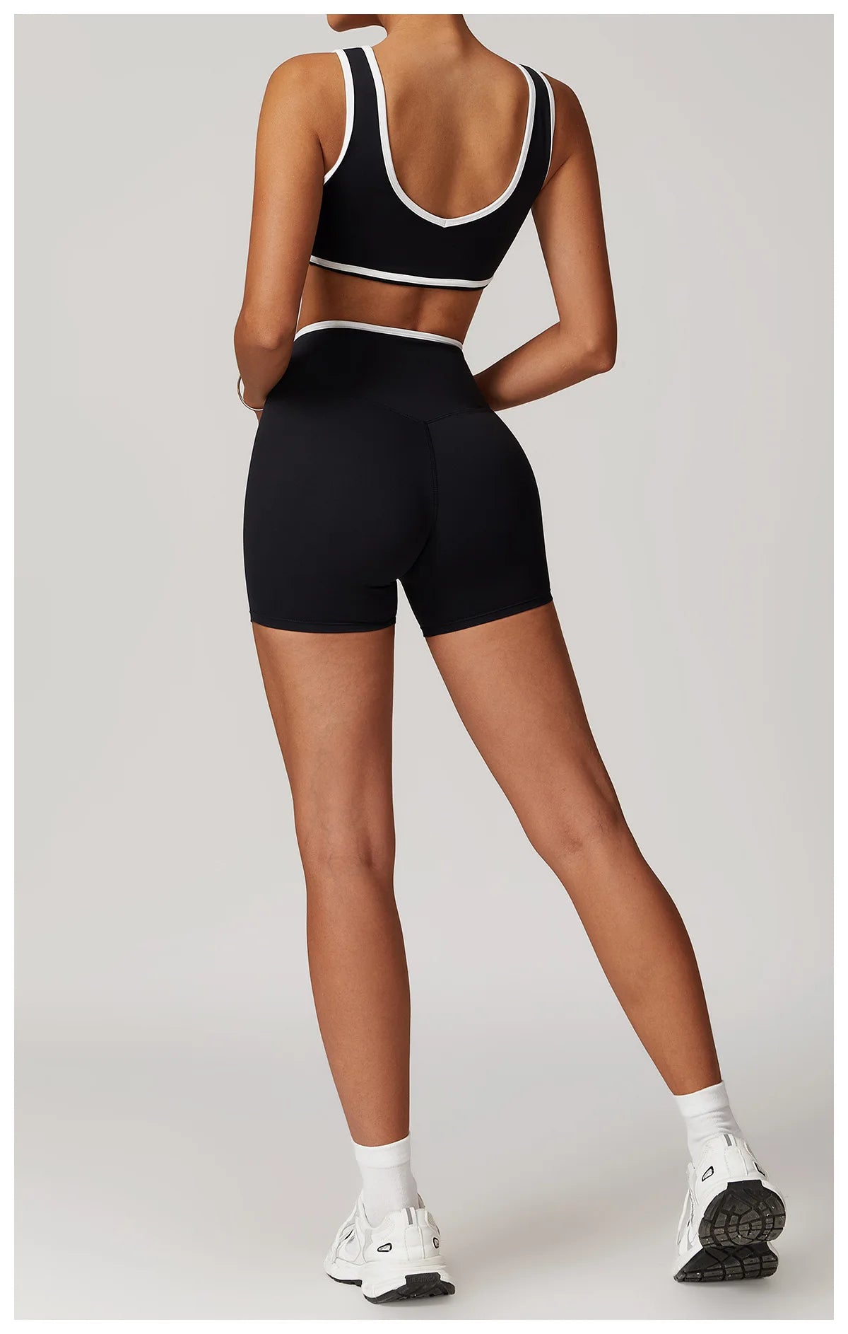 Awakens Striped Yoga Shorts