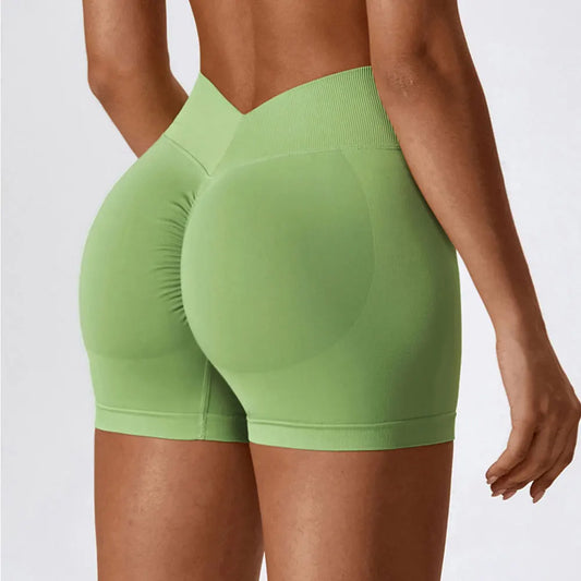 Awakens Sporty Gym Shorts with Scrunch Effect