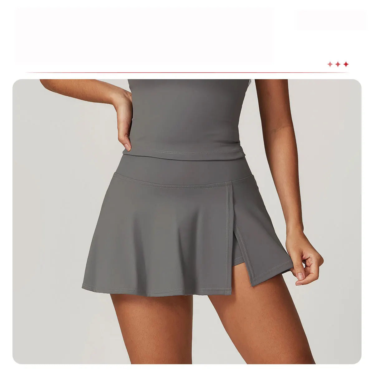 Awakens Fitness Skirt with Side Split