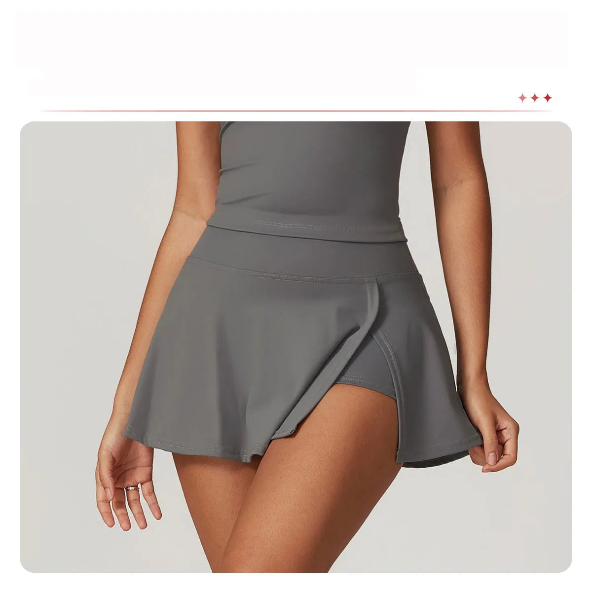 Awakens Fitness Skirt with Side Split