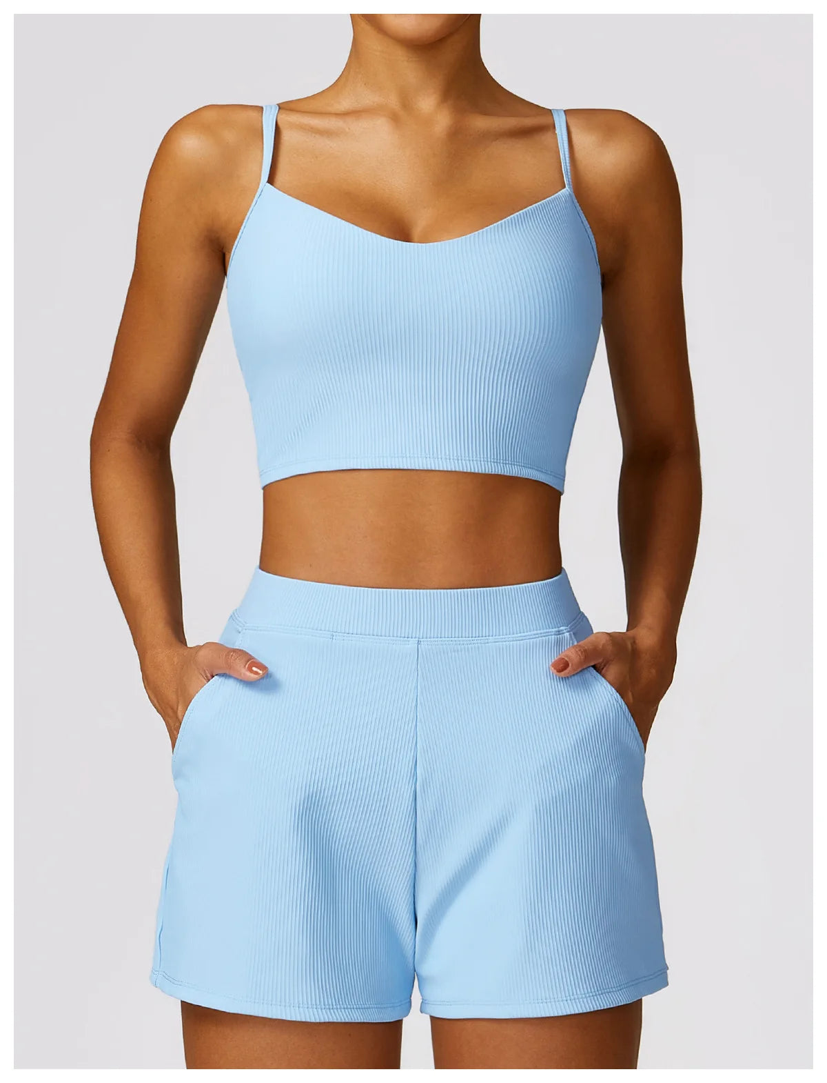 Awakens Atmungsaktiver, stoßfester Push-Up-Sport-BH für Damen