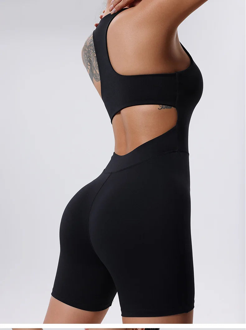 Awakens Zipper Yoga Bodysuit