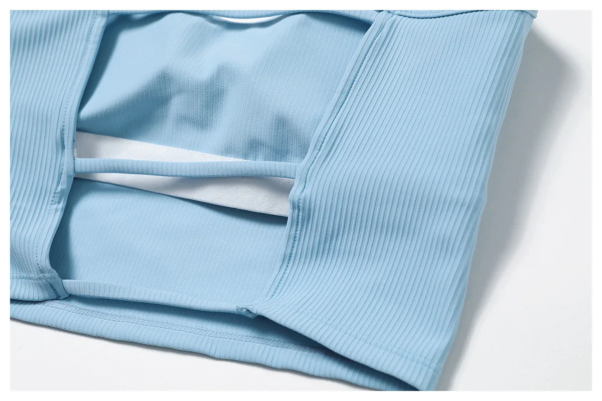 Awakens Atmungsaktiver, stoßfester Push-Up-Sport-BH für Damen