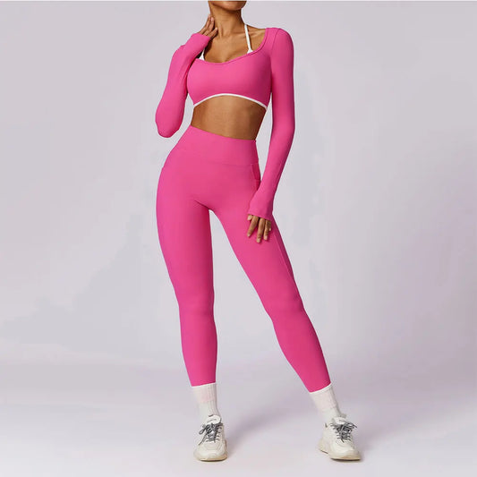Awakens 2 Piece Women's High Waist Tracksuit Bra Leggings