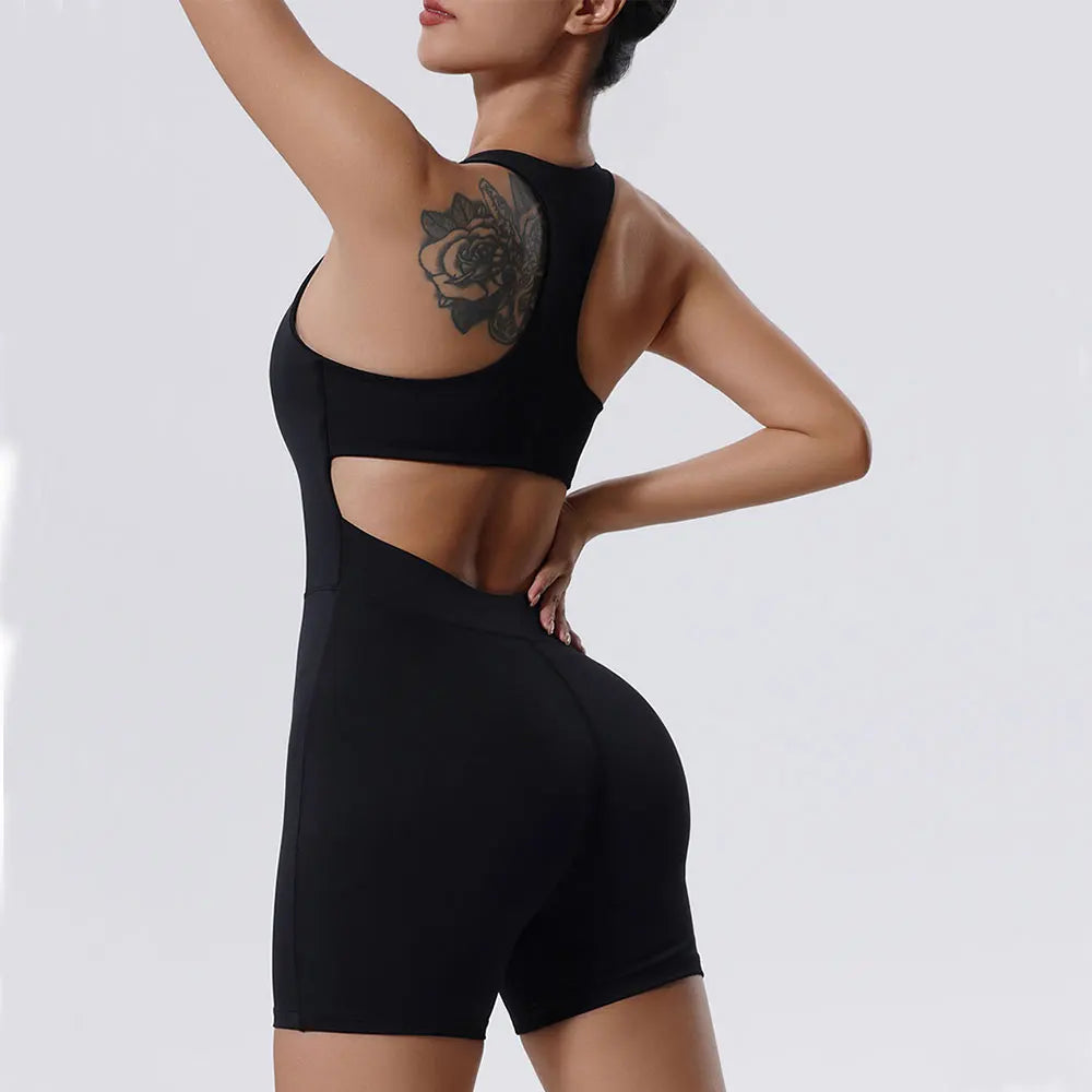 Awakens Zipper Yoga Bodysuit